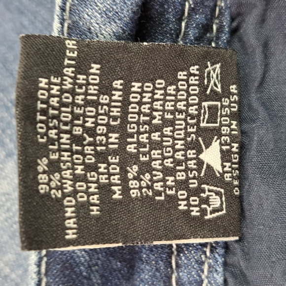 Grace in LA Bootcut Wing Bling Button Flap Back Pockets Size 27 - Picture 17 of 17